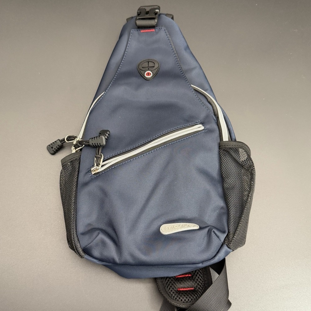 MOSISO Sling Backpack Crossbody Shoulder Bag Travel Hiking Zip Black Fast Ship